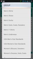 LazyClothes - clothing sizes