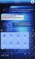 TouchPal Blue Rain Theme