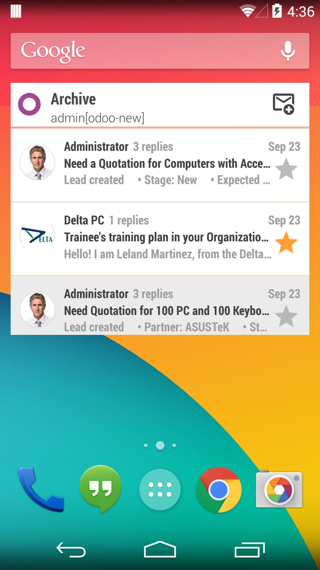Odoo Messaging