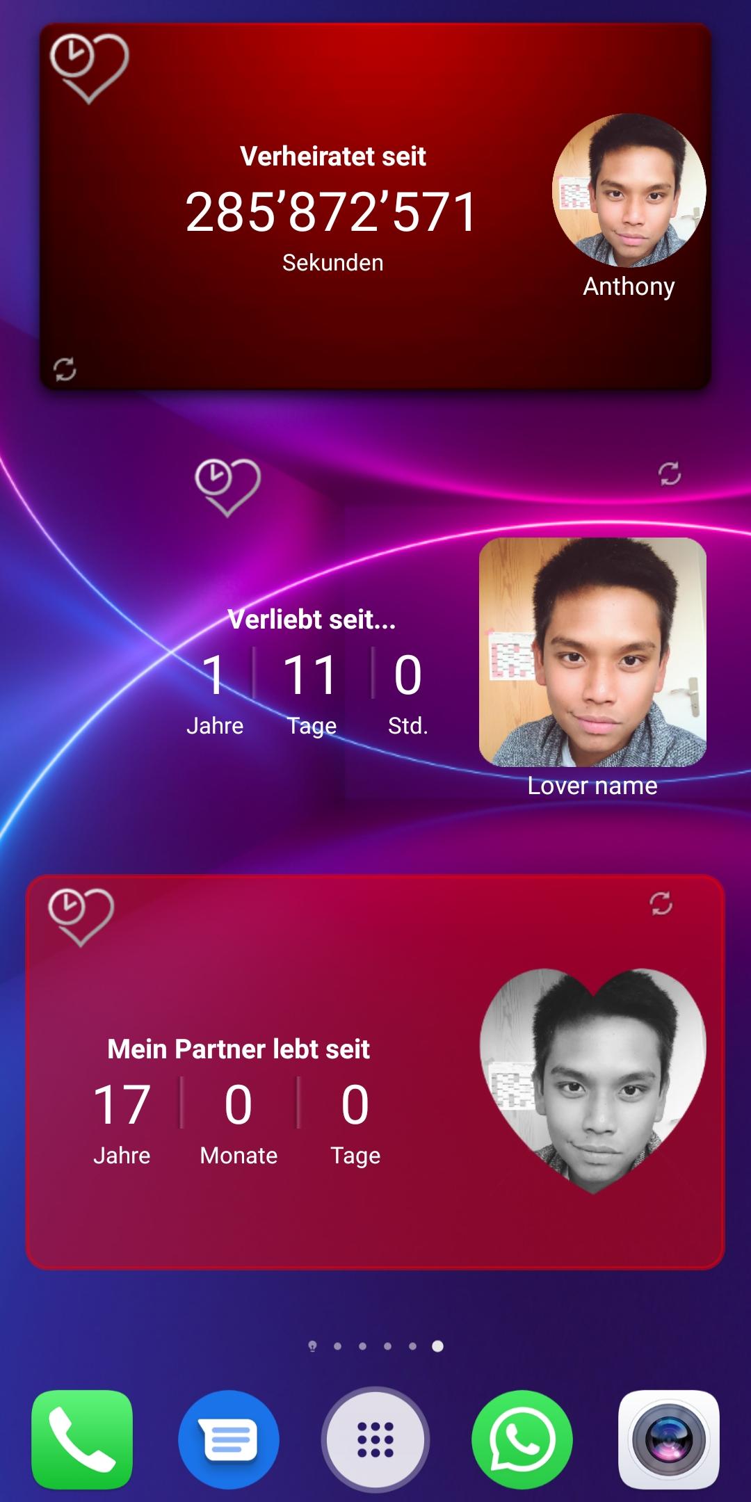 Love Clock Widget