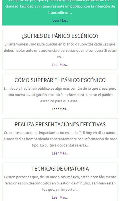 Oratoria, Tips