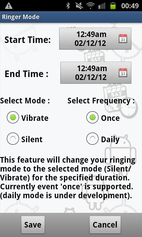 Ringer and Message Scheduler