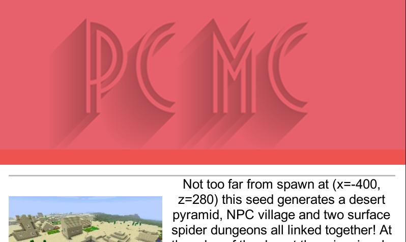 Seed for Minecraft