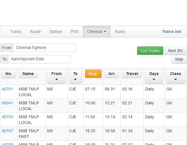 Chennai Local Train