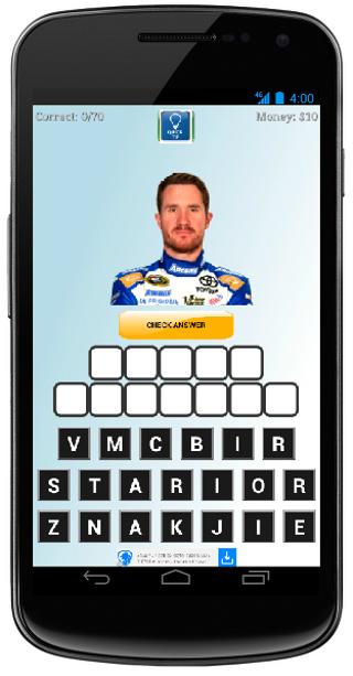 Guess Nascar Driver