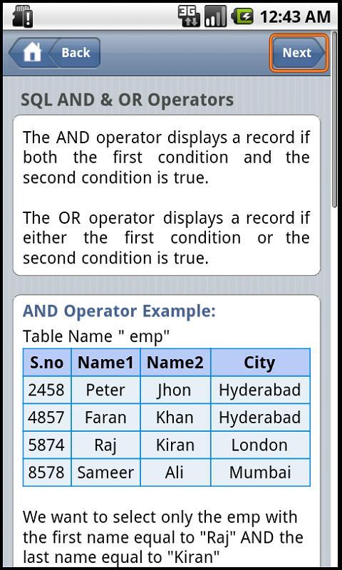 SQL Quick Tutorial