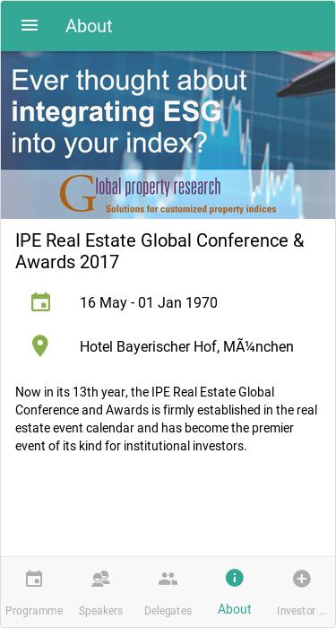 IPE Events App