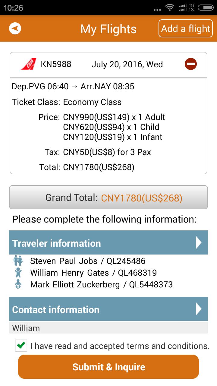 China Flights