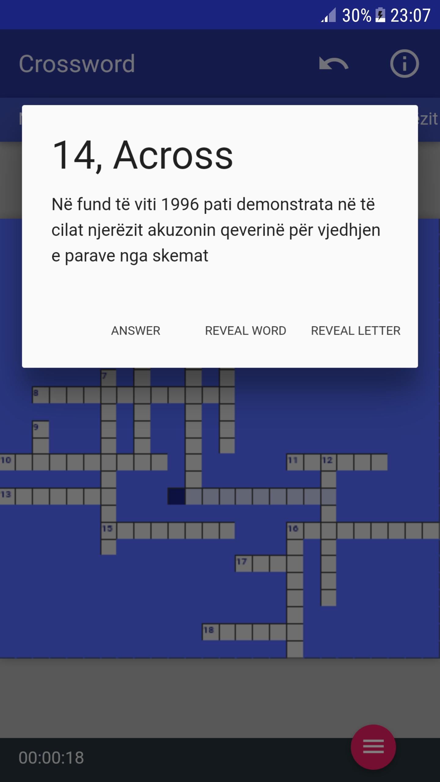 Fjalekryq Shqip