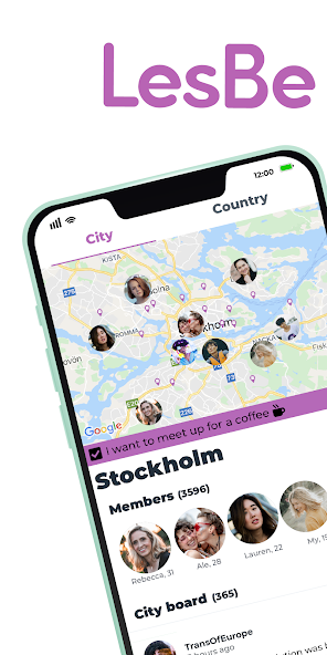Lesbian chat app - LesBeSocial