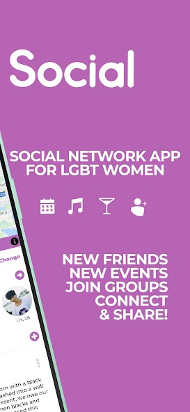 Lesbian chat app - LesBeSocial