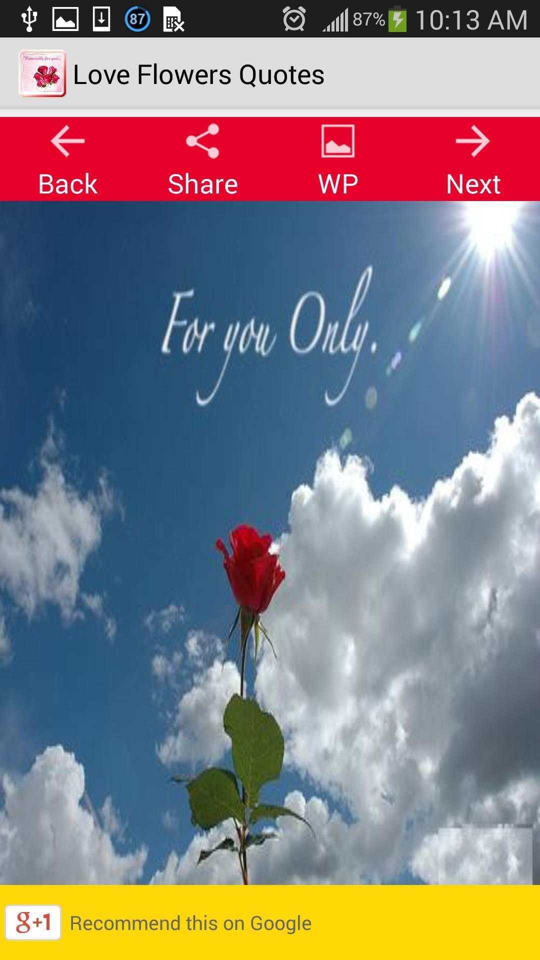 Love Flowers Quotes
