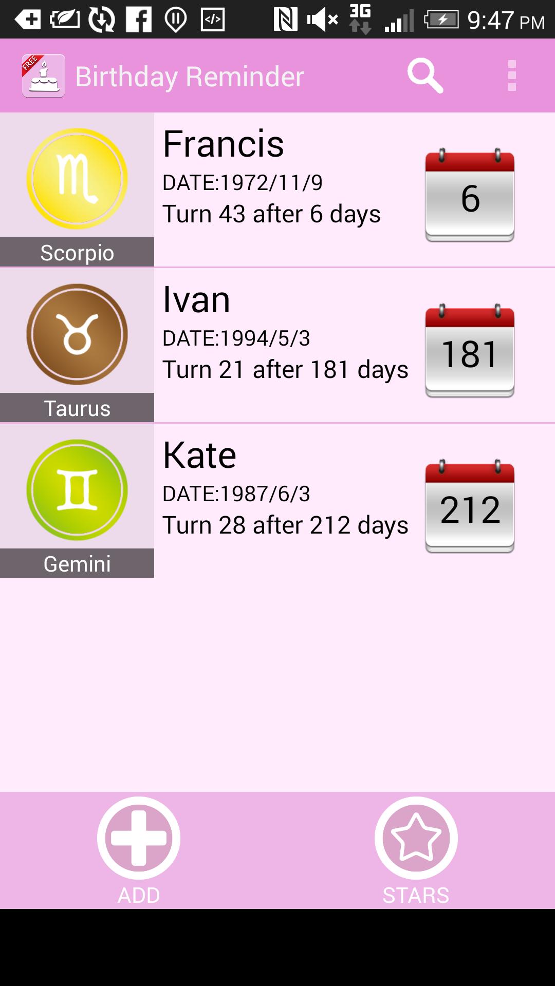 Birthday Reminder (Free)