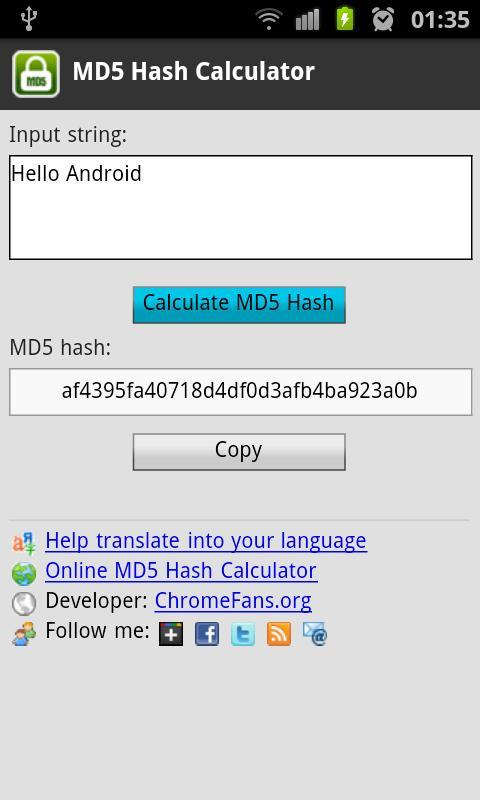 MD5 Hash Calculator