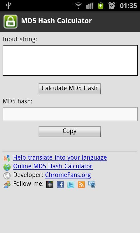MD5 Hash Calculator