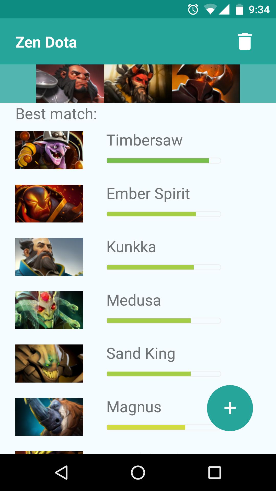 Picks for Dota 2