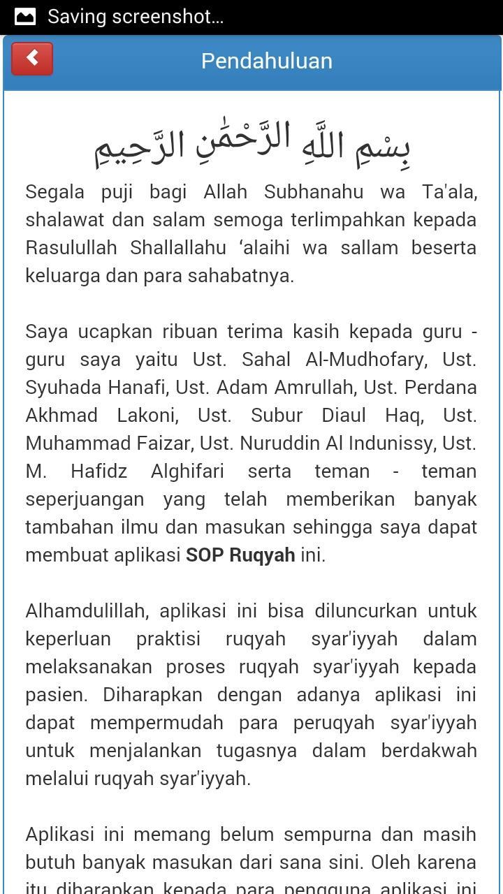 SOP Ruqyah