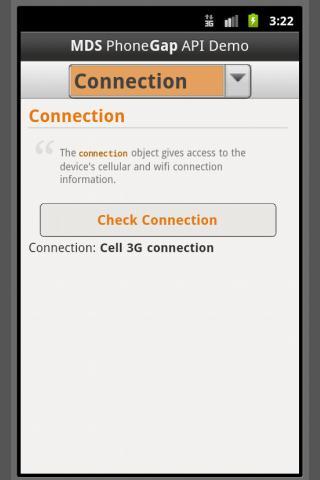 PhoneGap API Demo by MDS