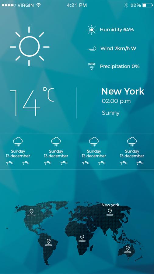 Animated Weather Widget