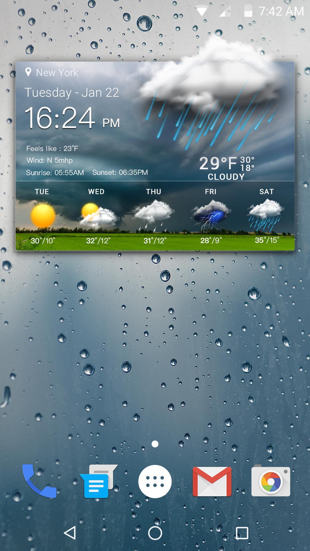 New weather forecast app