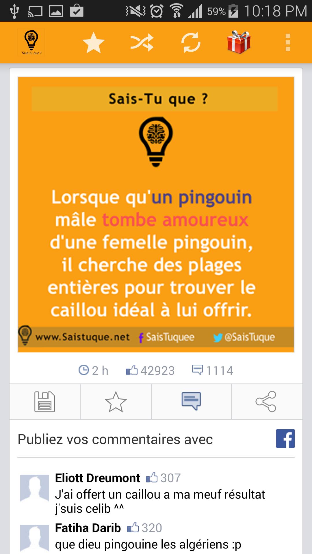 Sais-tu que?