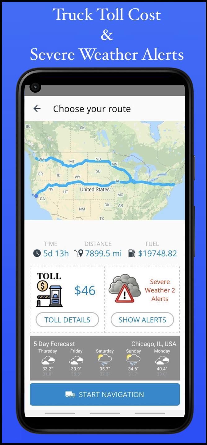 Truck Navigation, GPS - Road H