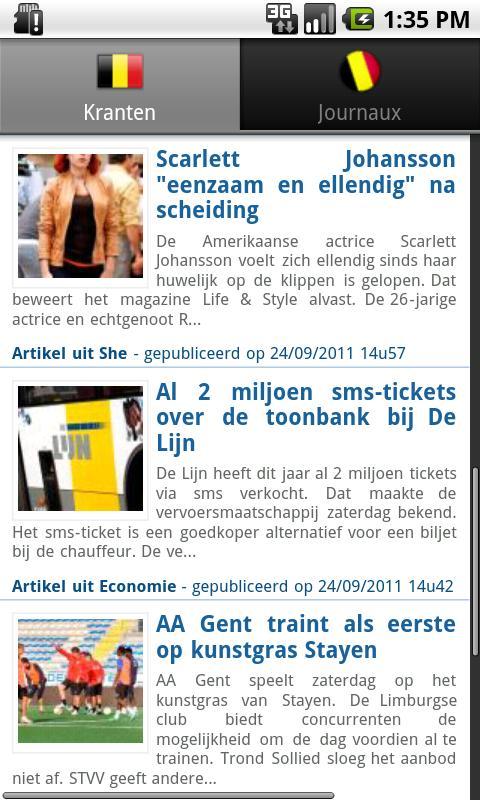 Newspapers BE