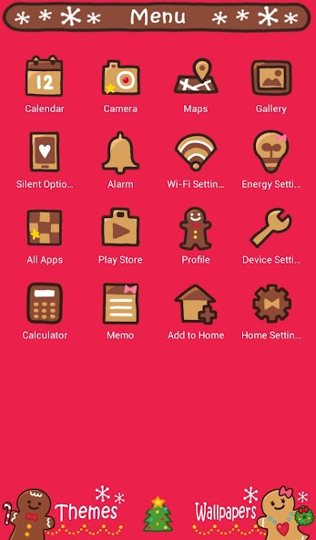 Happy Gingerbread Men Theme