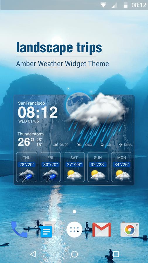 Free weather widget pro.