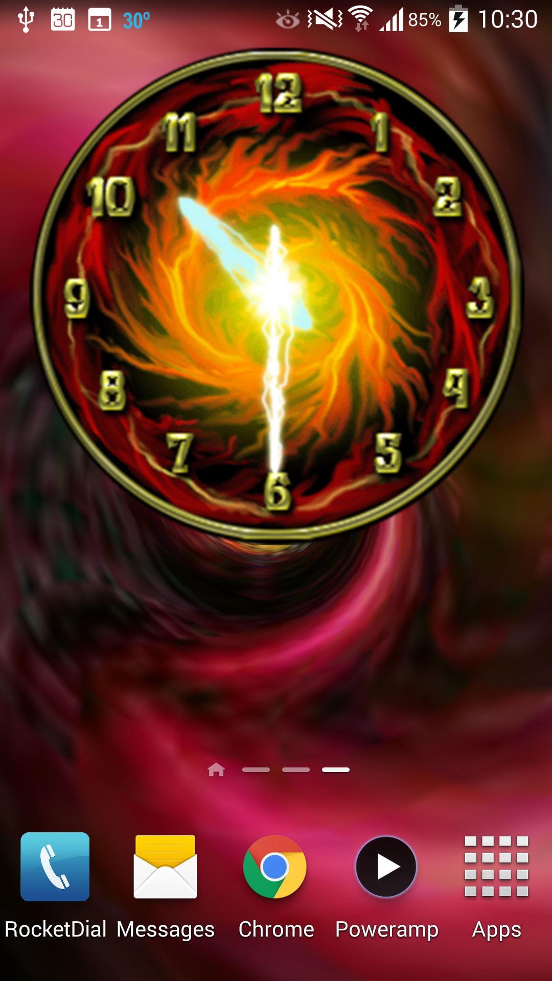 Rock Clock widget