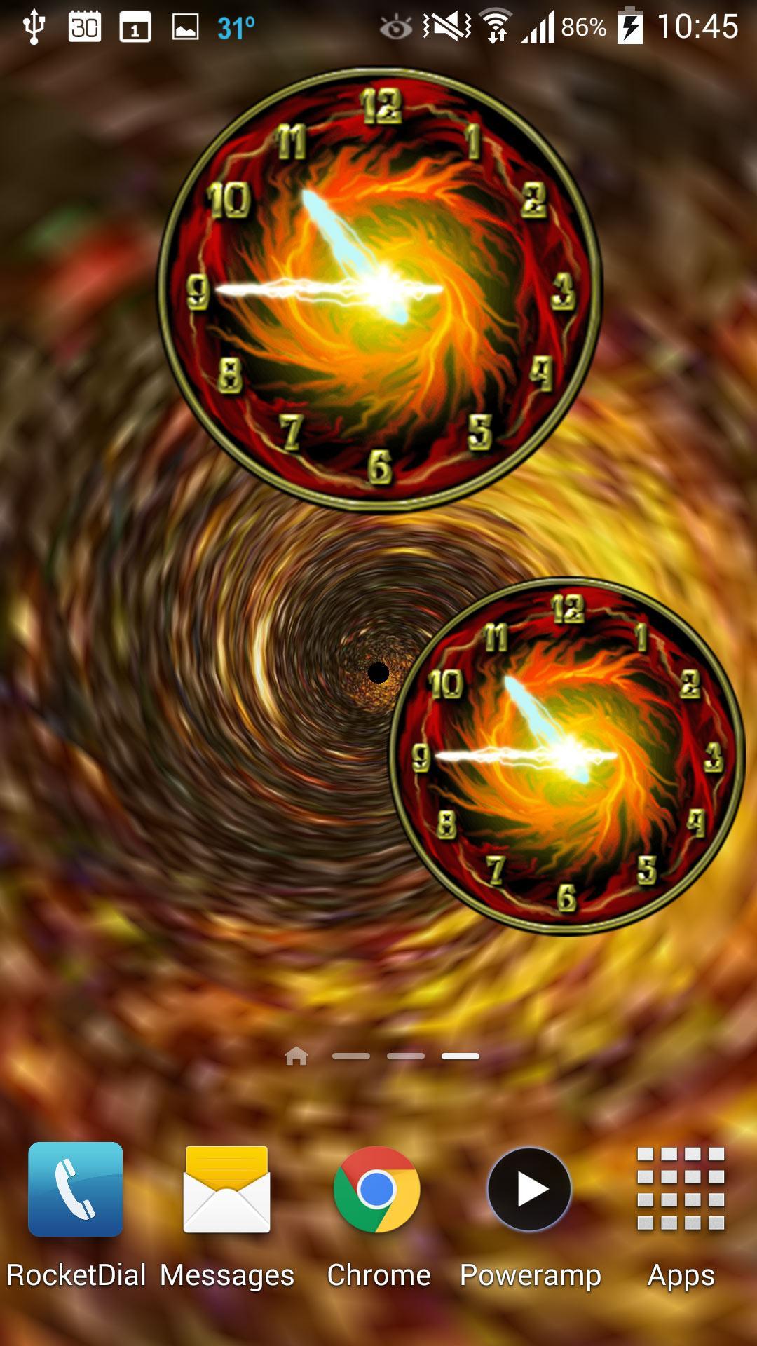 Rock Clock widget