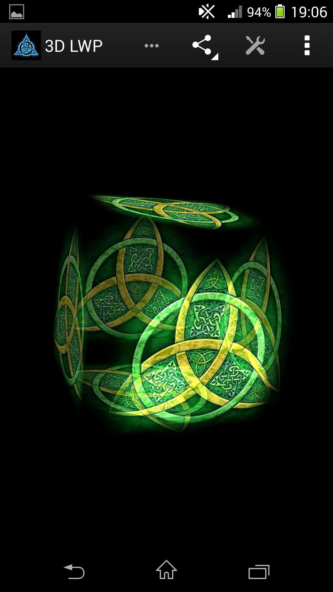 3D Triquetra Live Wallpaper