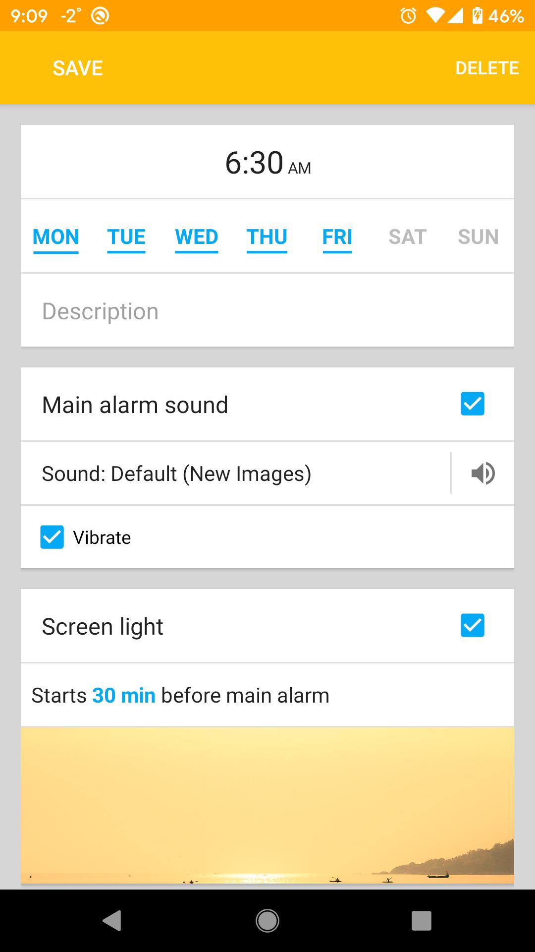 Light Alarm Clock