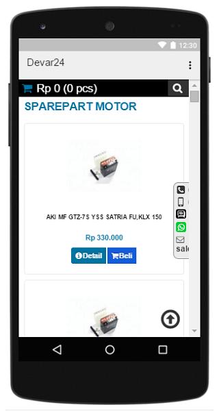 Aksesoris dan Sparepart Motor