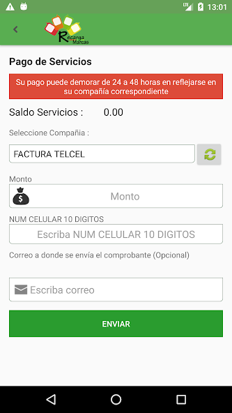 RecargaMarcas TAE