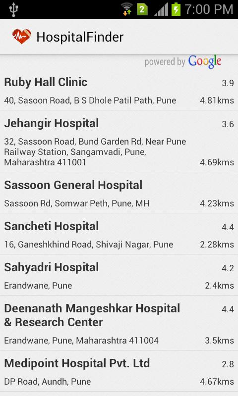 Hospital Finder