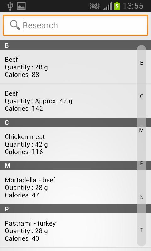 Food Calories