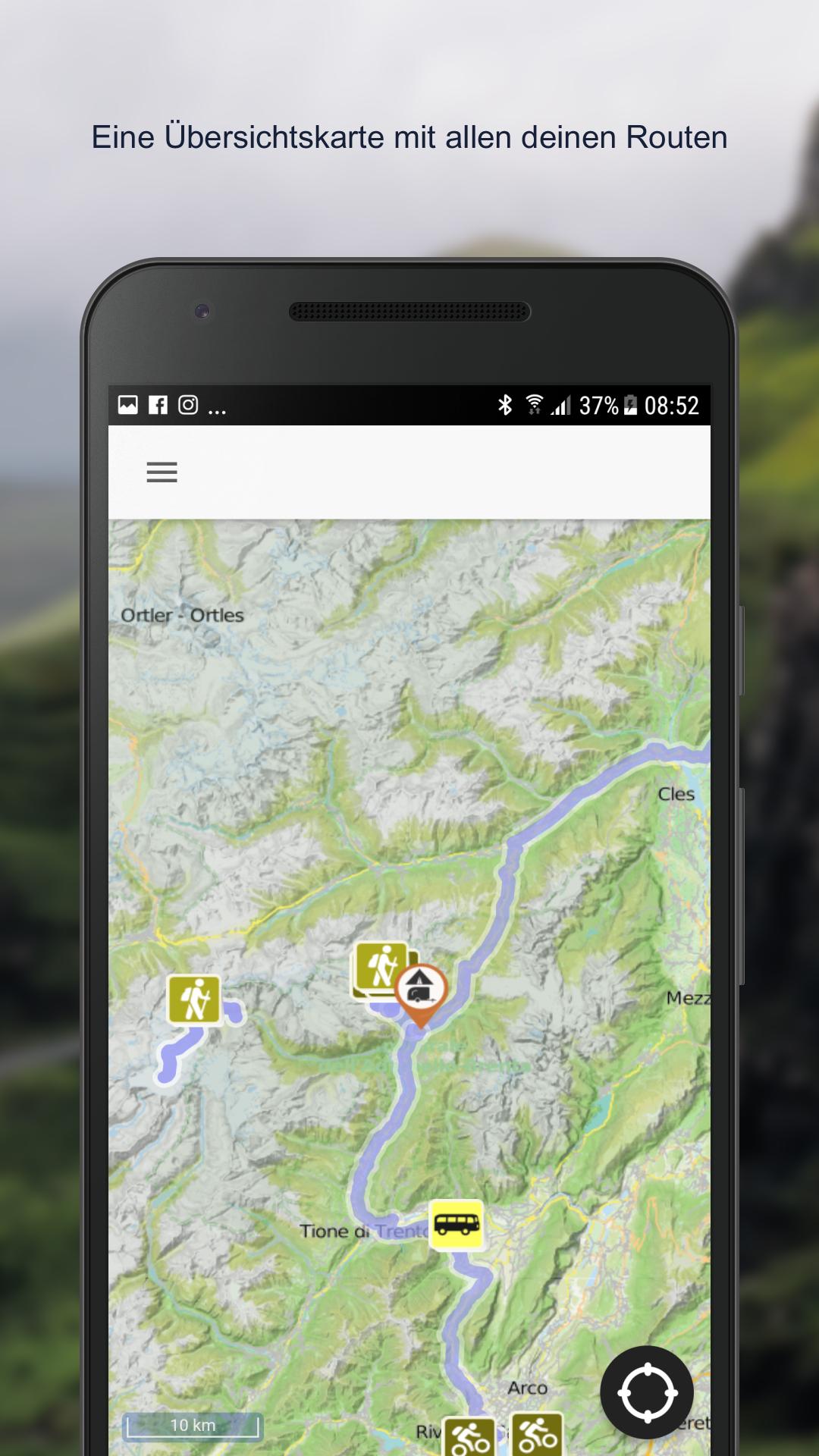 ALPS mountain map