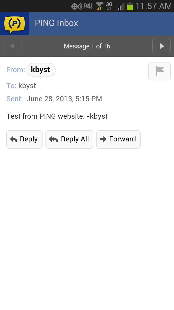 PING Inbox