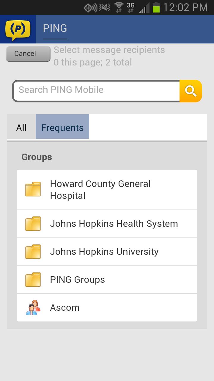 PING Inbox