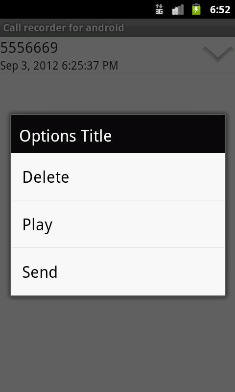 Call recorder for android