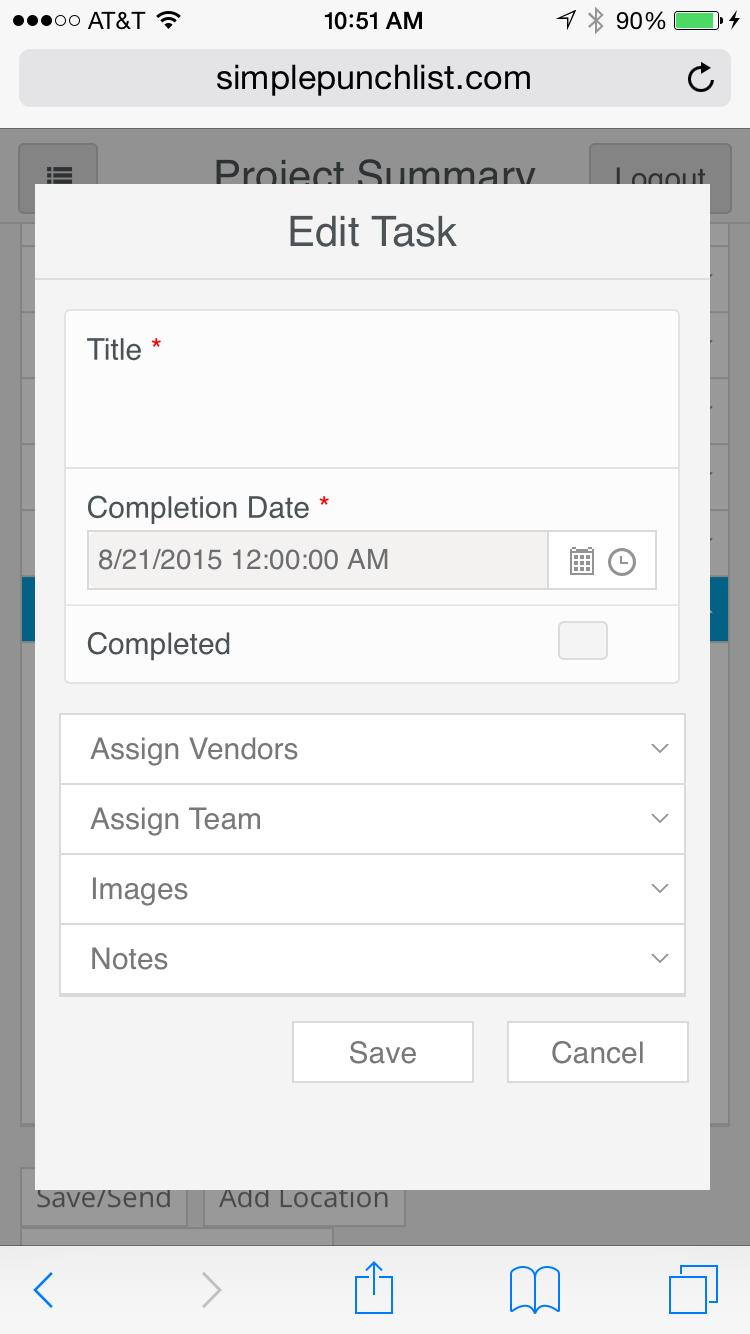 Simple Punch List