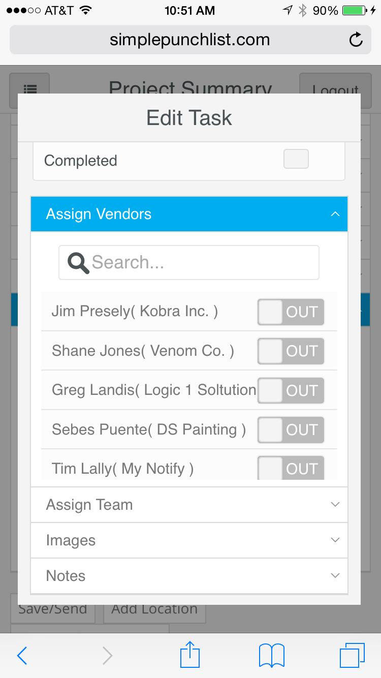 Simple Punch List