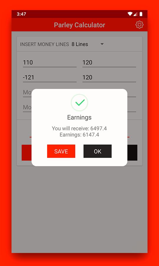 Parlay and Betting Calculator