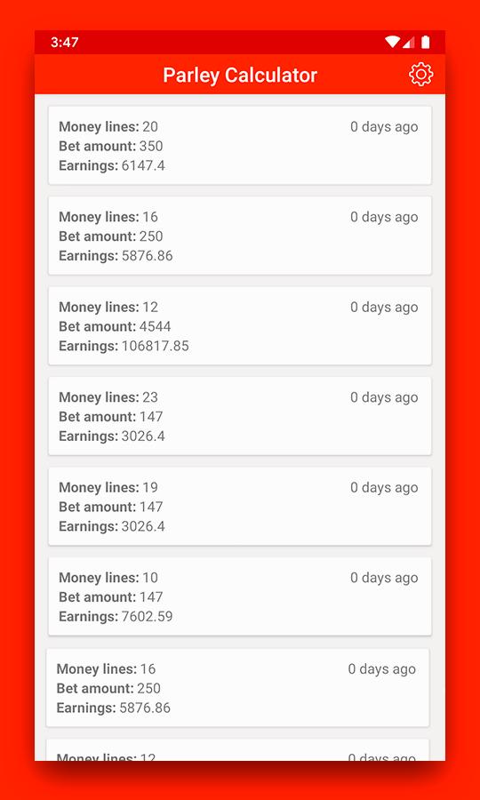 Parlay and Betting Calculator