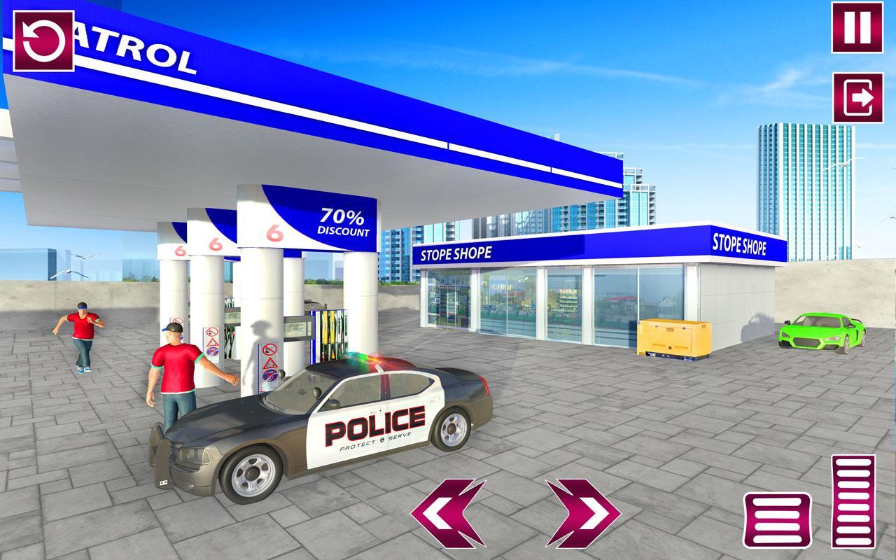 Modern Police Cars Wash