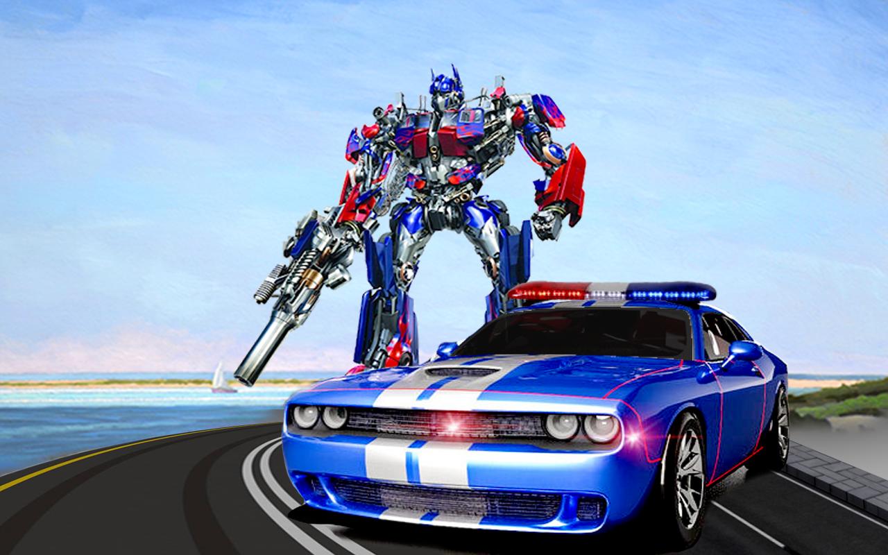 Police Car Robot Transformation: Robot Games