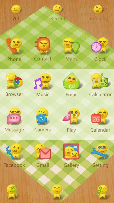 Dumpling guy GO Launcher Theme