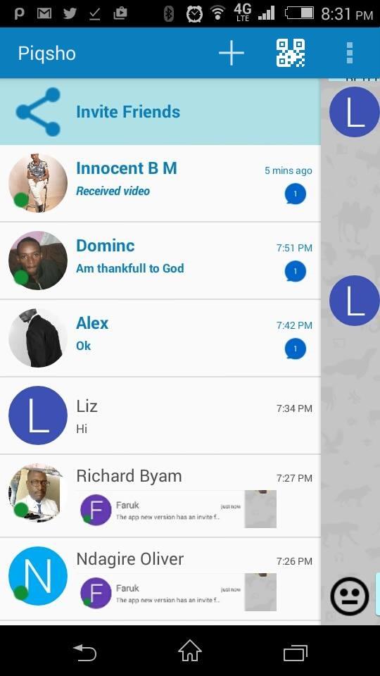 Piqsho messenger
