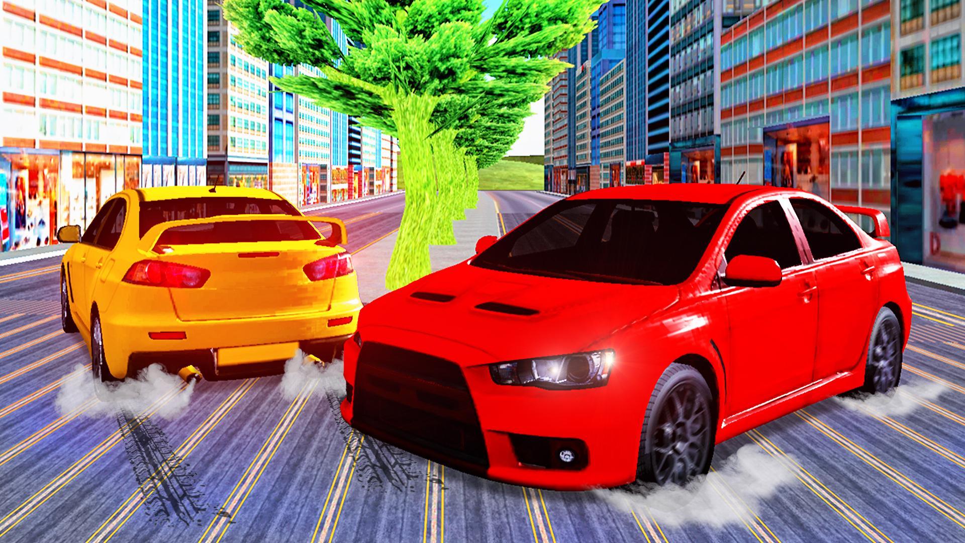 City Police Car Lancer Evo Driving Simulator